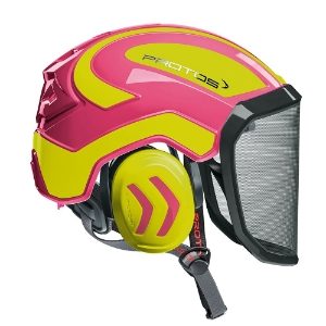 Protos Integral Arborist Pink / Neon Yellow Helmet