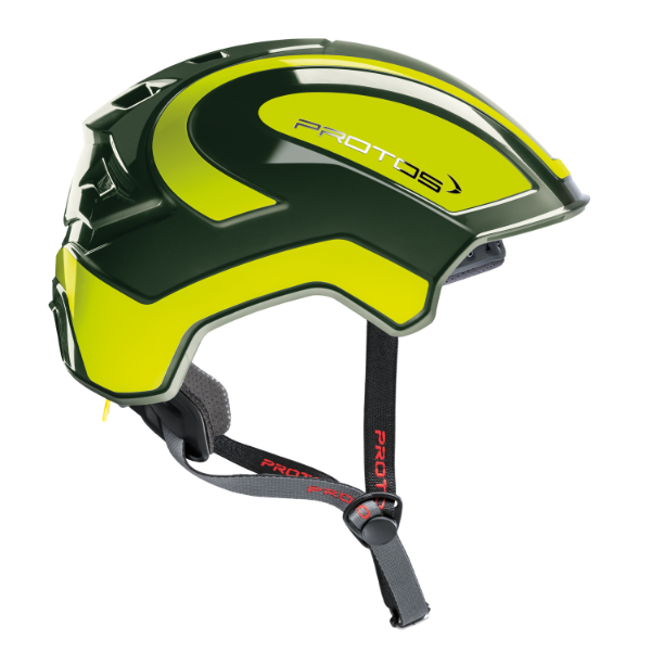 Protos Integral Climber Olive / Neon Yellow Helmet