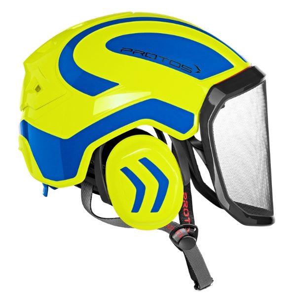 Protos Integral Arborist Neon / Blue Helmet