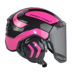 Protos Integral Forest Black / Neon Pink Helmet